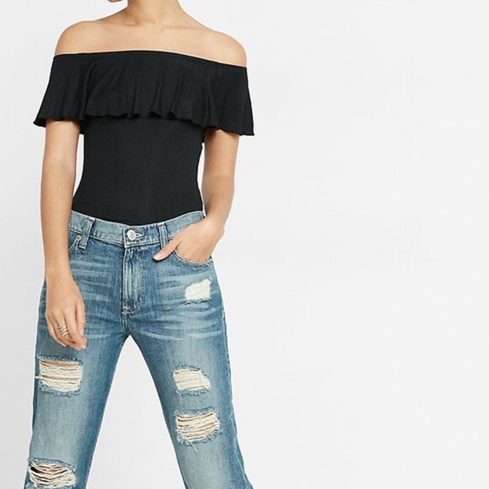 Express off the shoulder bodysuit